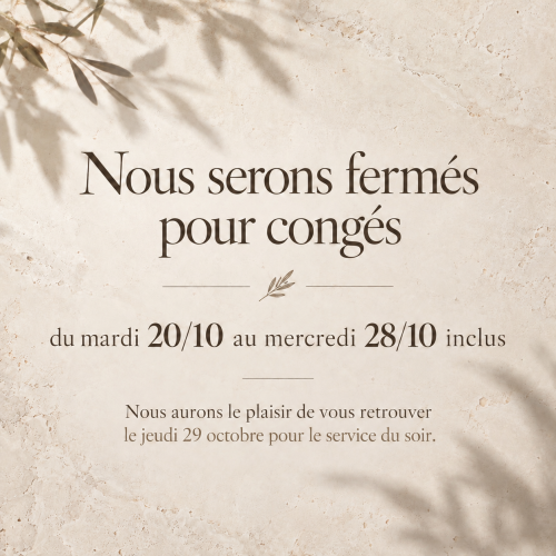 Image de Fermeture du restaurant