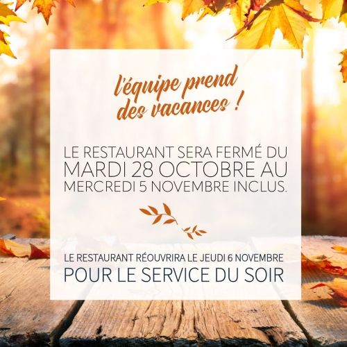 Image de Fermeture du restaurant