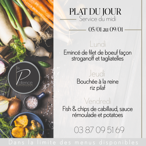 Image de Plats de la semaine